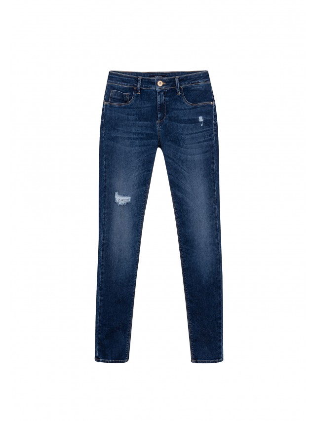 Jeans one size tiro medio mujer
