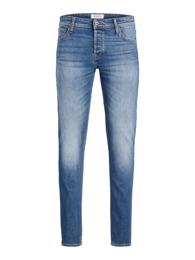 Jeans efecto lavado central hombre