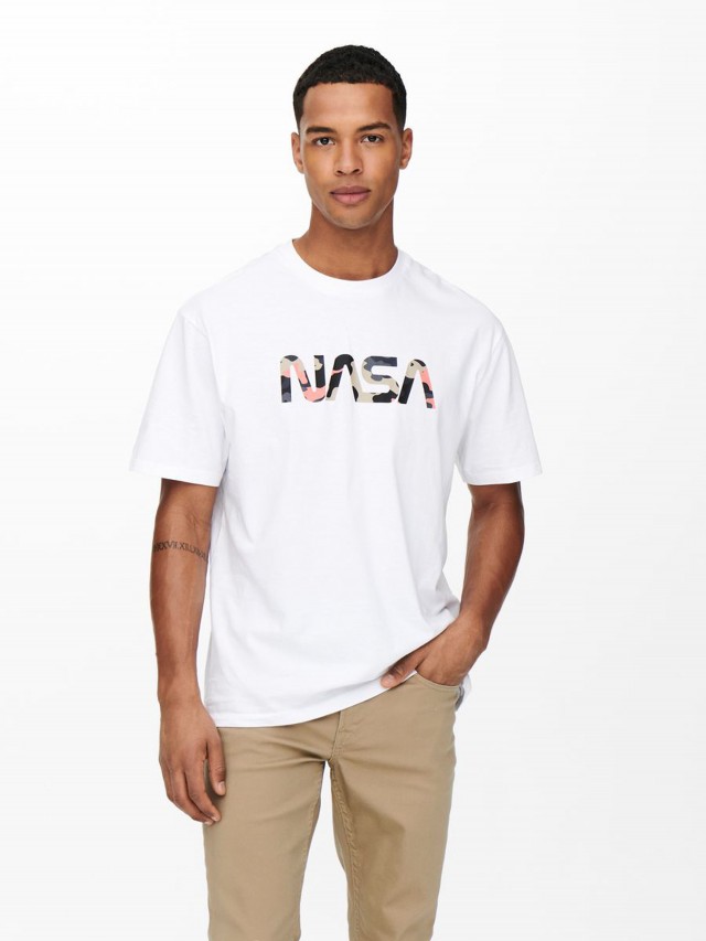 Camiseta manga corta NASA hombre