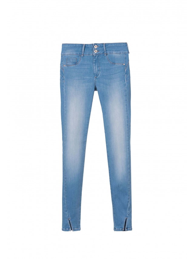 Jeans one size cintura alta mujer