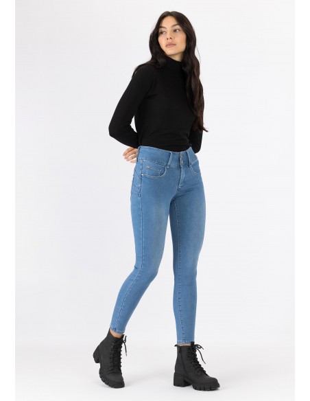 Jeans doble push up mujer