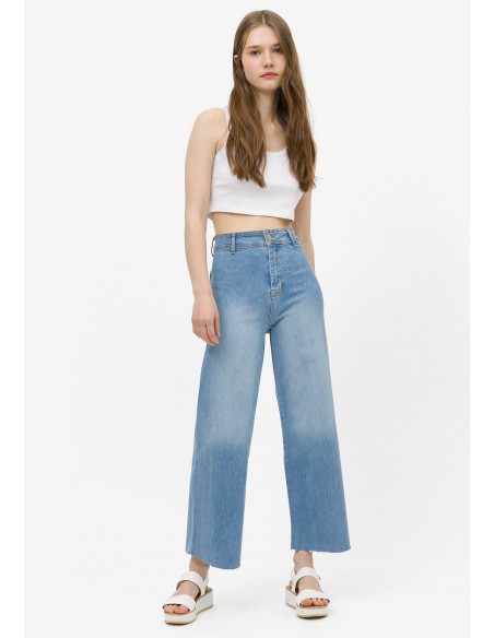 Jeans cropped bajo...